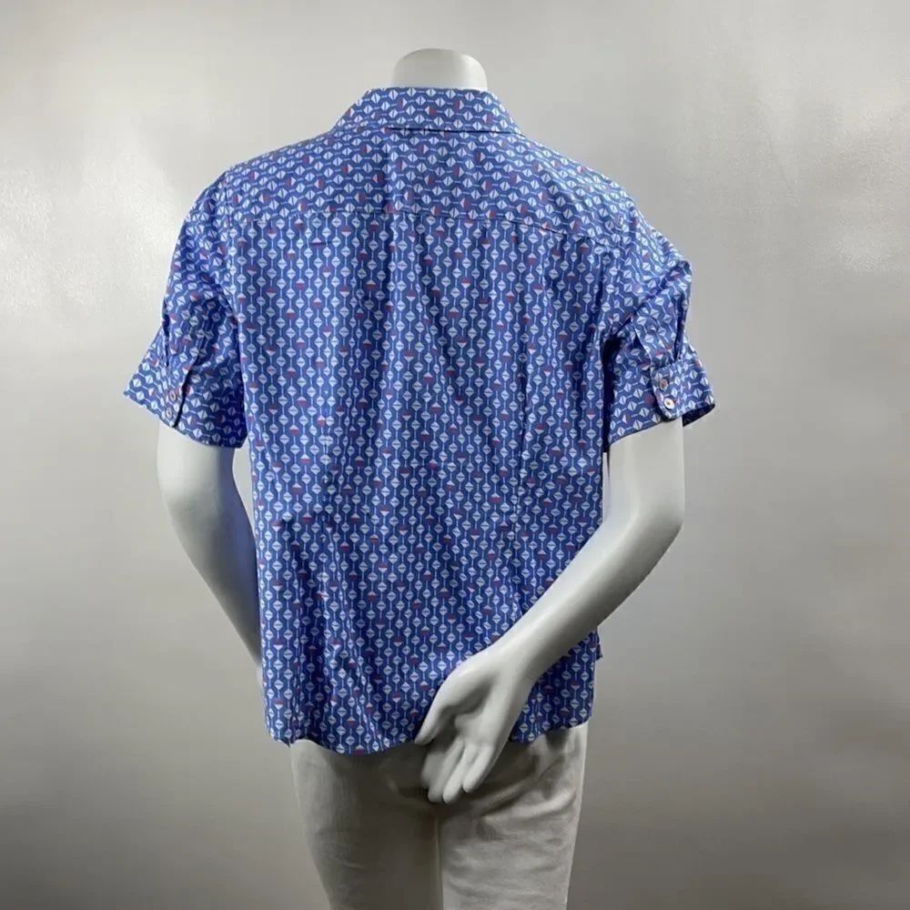 3For$20 Talbots Geometric Print Top Size: 14WP - Picture 3 of 6